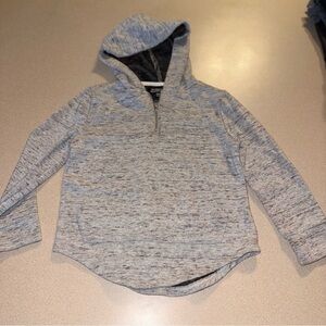 Elwood boys size XXS quarter zip hooded shirt gray